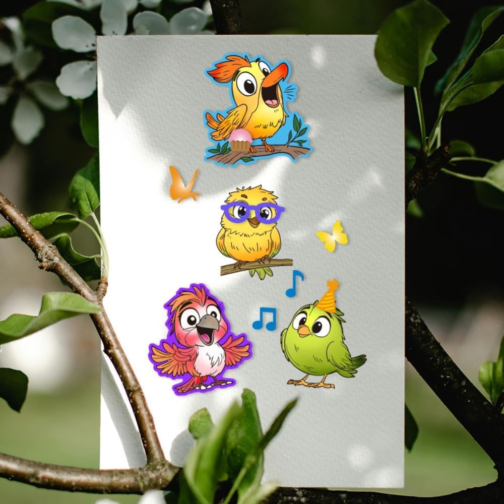 مضحك الطيور واضح Stamps لسكراب - مراجعة Clear Silicone Stamps For Card Making وسعره