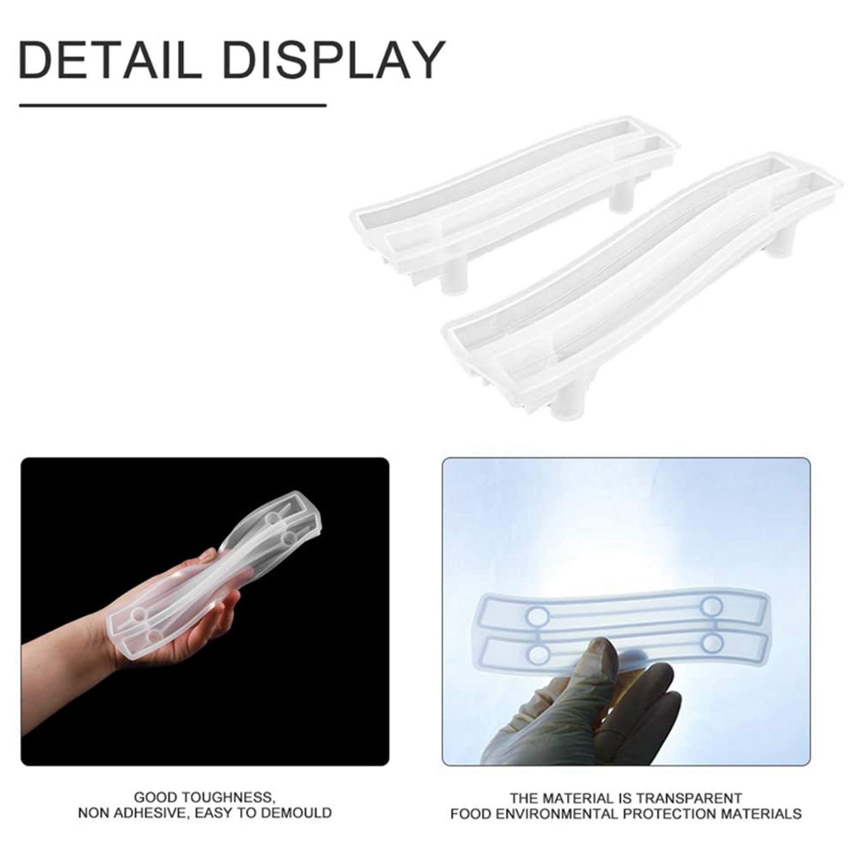 AA81-8 قالب راتنج لصنع مقابض ا - مراجعة Silicone Epoxy Resin Molds Set وسعره