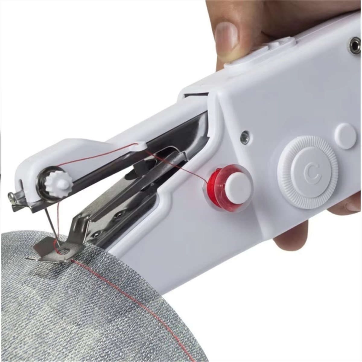 ماكينة خياطة صغيرة محمولة بالي - مراجعة Mini Electric Sewing Machine Handheld وسعره