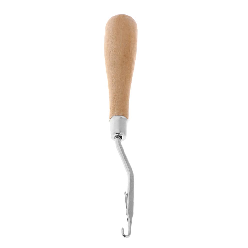 خطاف كروشيه خشبي بمقبض خشبي مر - مراجعة Wooden Crochet Hooks Ergonomic Handle وسعره