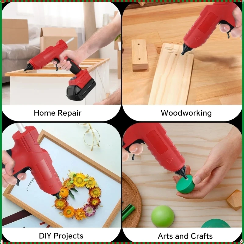 مسدس لاصق كهربائي لاسلكي من VE - مراجعة Hot Melt Glue Gun Cordless وسعره