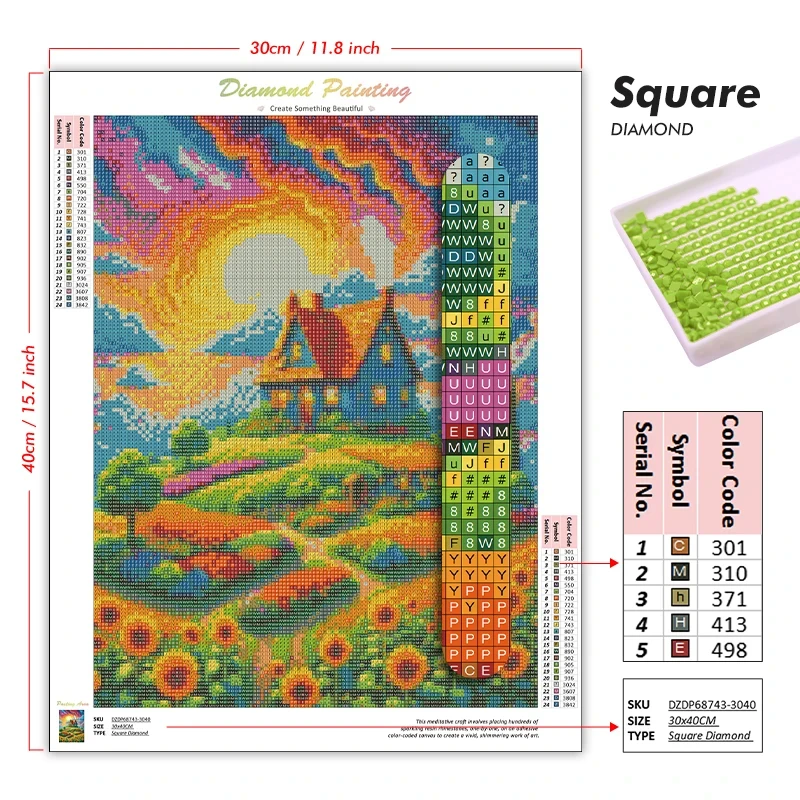 طقم رسم بالألماس 5D DIY بتصميم - مراجعة 5D Diamond Painting Kit Full Drill وسعره