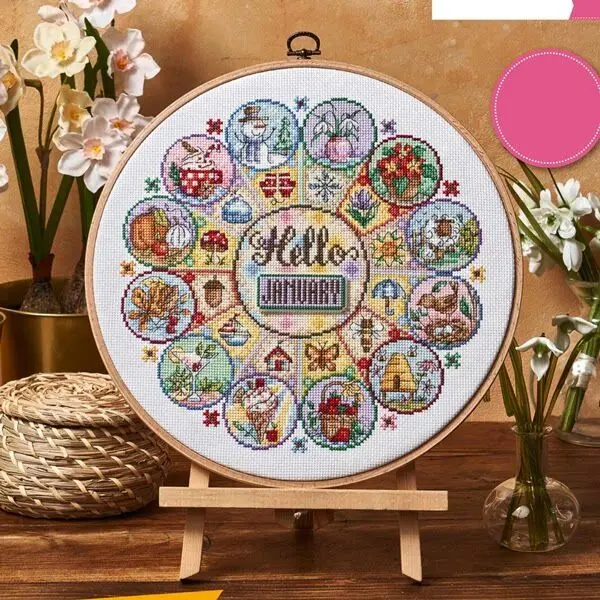 [CC4270 - سنة سعيدة] مجموعة أد - مراجعة Cross Stitch Stamped Kits Beginners وسعره