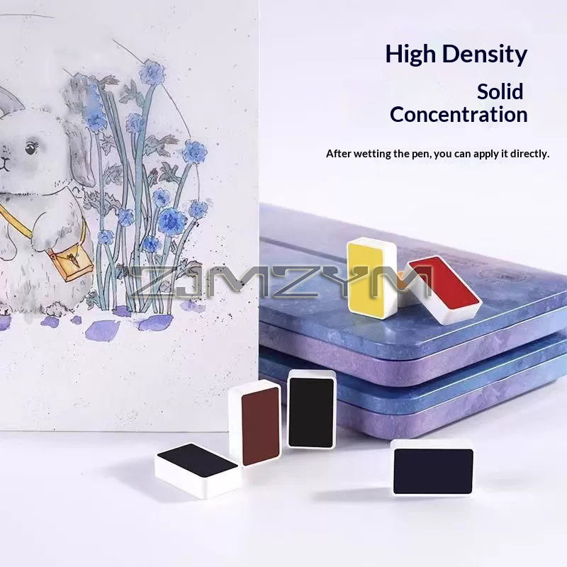 مجموعة ألوان مائية صلبة احتراف - مراجعة Watercolor Paint Set Solid Pigment وسعره