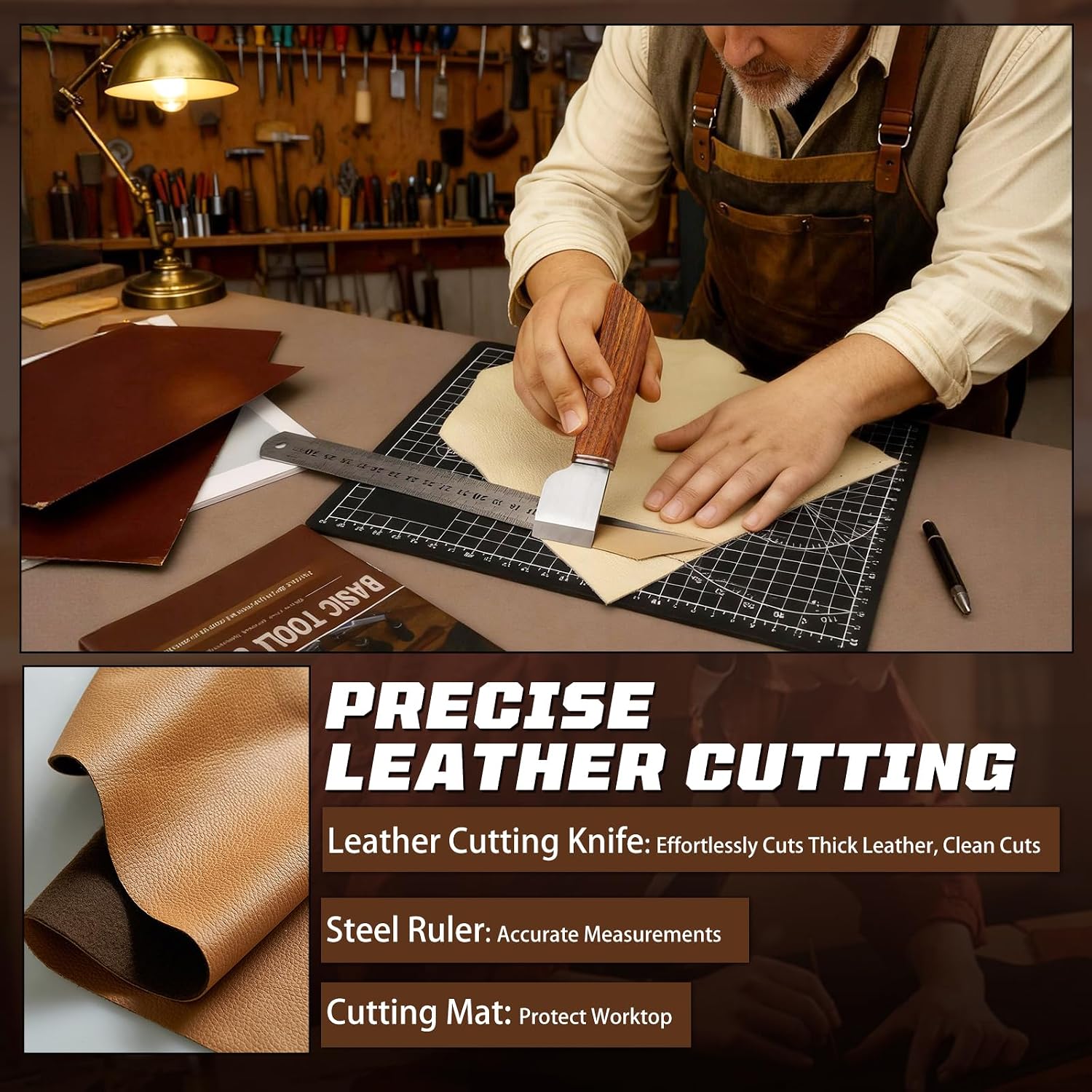 طقم أدوات العمل بالجلد، مجموعة - مراجعة Sewing وسعره