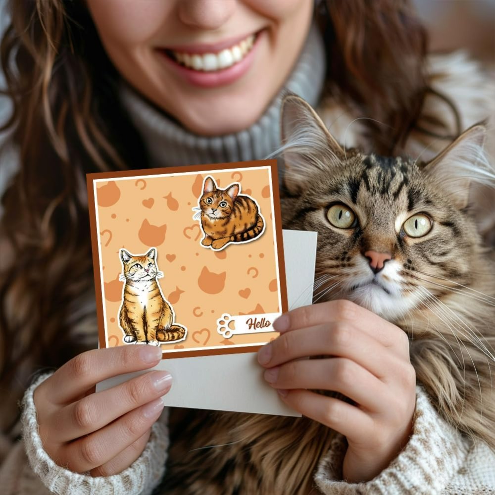 القط واضح Stamps واقعية القط س - مراجعة Clear Silicone Stamps For Card Making وسعره
