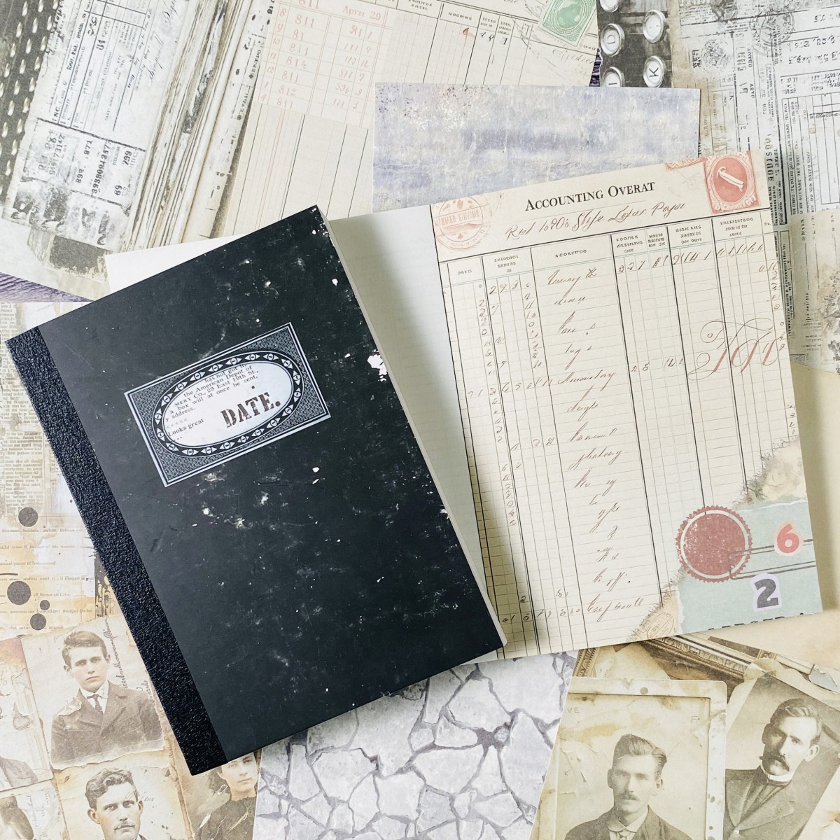 100 ورقة خمر قصاصات ورقية مجمو - مراجعة Vintage Junk Journal Scrapbooking Paper وسعره